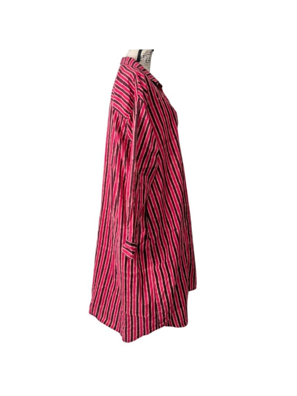 Marketplace Handwork India Set Of 2 Dresses Women 1W / US 18 Button-Up Pink Tan - Picture 5 of 13
